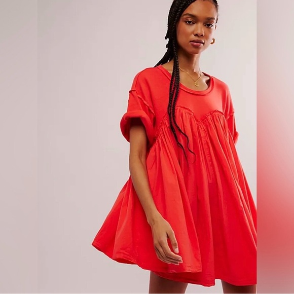 Free People Dresses & Skirts - Free People Catalina Babydoll Mini Dress Size Medium